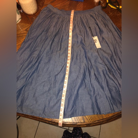 NWT Ivanka Trump pleaded midi skirt linen and cotton. Size 12 - Picture 5 of 7